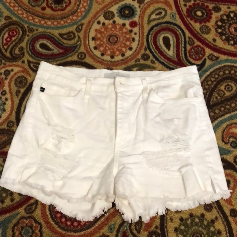 White KanCan Shorts